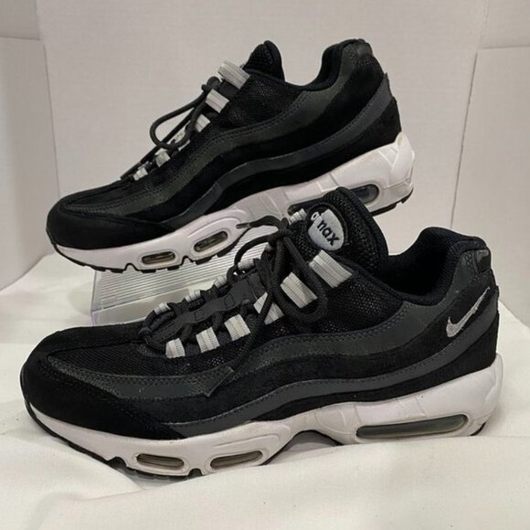 Nike Air Max 95 Triple Black Anthracite Reflective Sneakers Men’s 8.5 - Picture 3 of 12